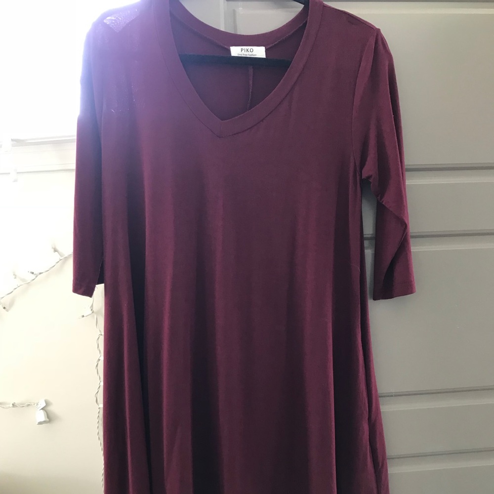 PIKO burgundy dress